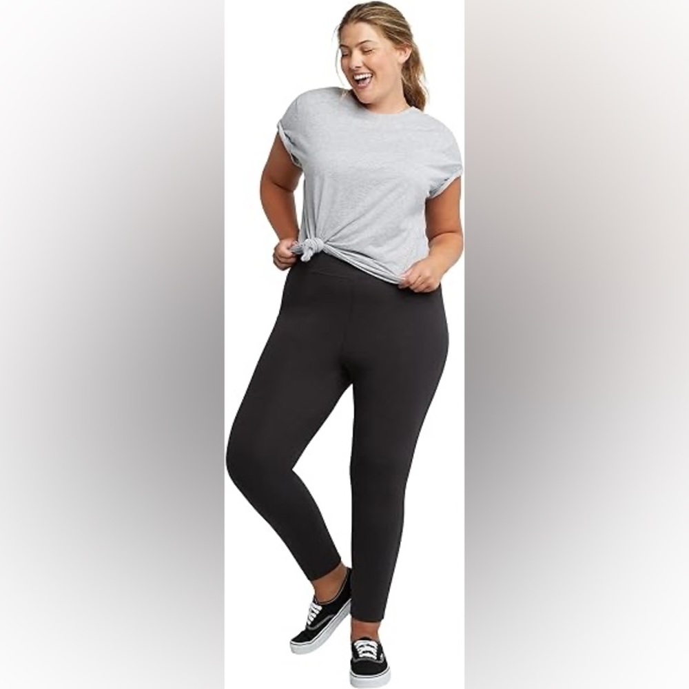 NWT Just My Size Plus-Size Stretch Jersey Leggings